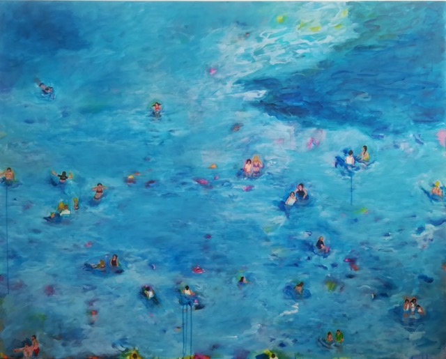 bad in der menge I 120 x 150
