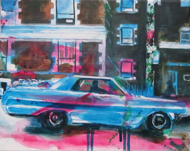 car chase 24 x 30