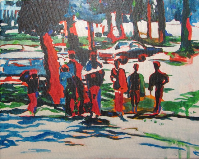 frühstück im grünen 24 x 30
