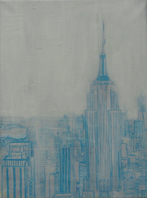 blue in ny 40 x 30