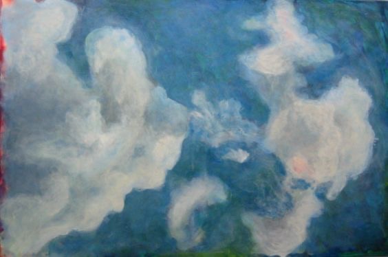 himmelsstudie blau I 80 x 120